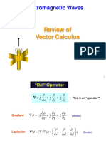 Review of Vector Calculus