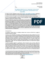 Judgment Catana v. The Republic of Moldova - Independence and Impartiality of The National Judicial Service Commission