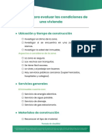 Checklist para Evaluar Las Condiciones de Una Vivienda PDF