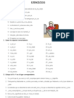 Completa Las Oraciones:: 1. Llenar Los Espacios Correctamente