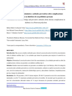 Asociación Entre Conocimientos y Actitudes Preventivas Sobre Complicaciones Crónicas en Diabéticos de Un Policlínico Peruano. Avellaneda 2021