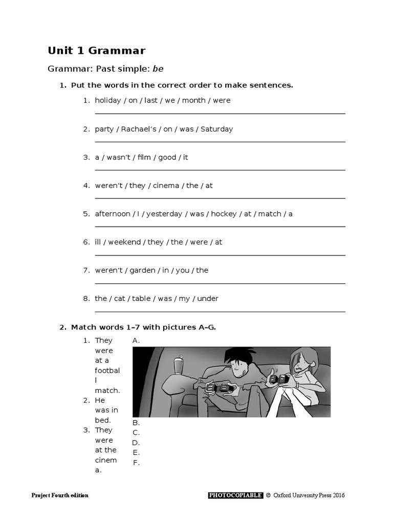 Unit 1 Grammar | PDF