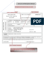 Duplicata de prestação de serviços sem aceite