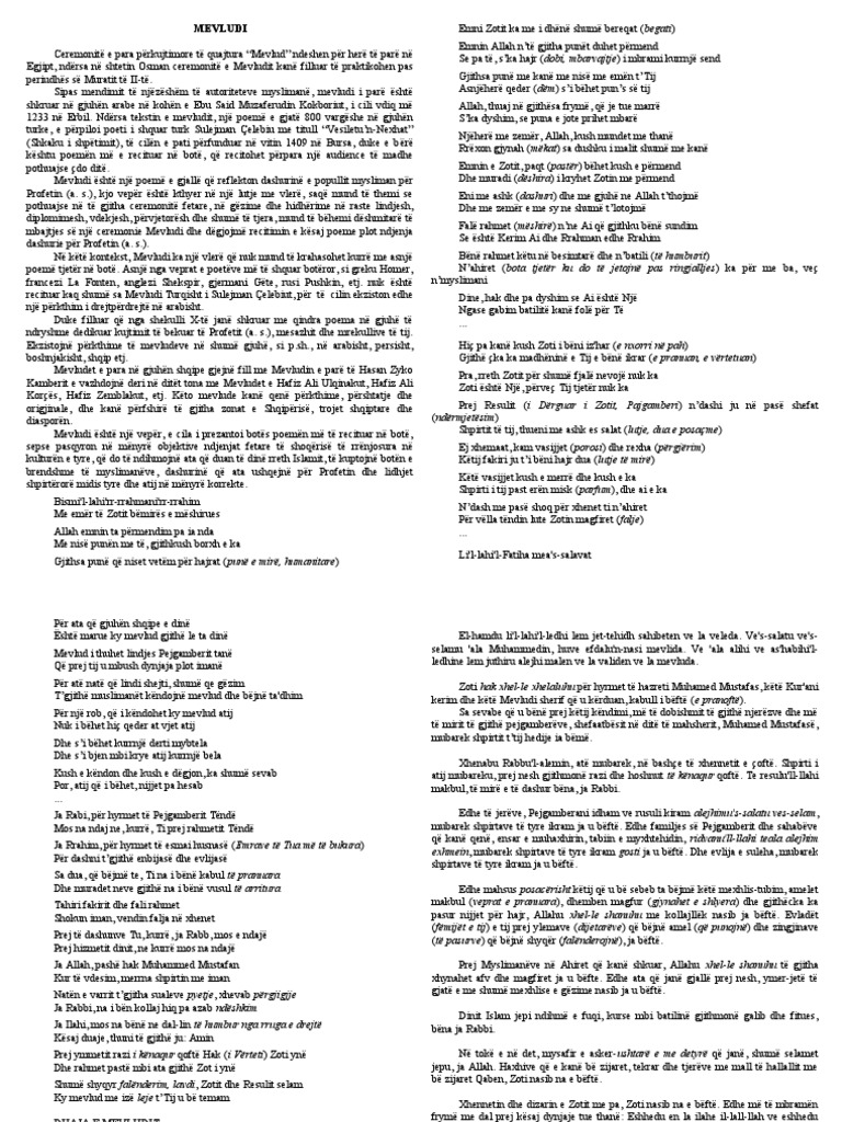 Mevludi Shqip PDF