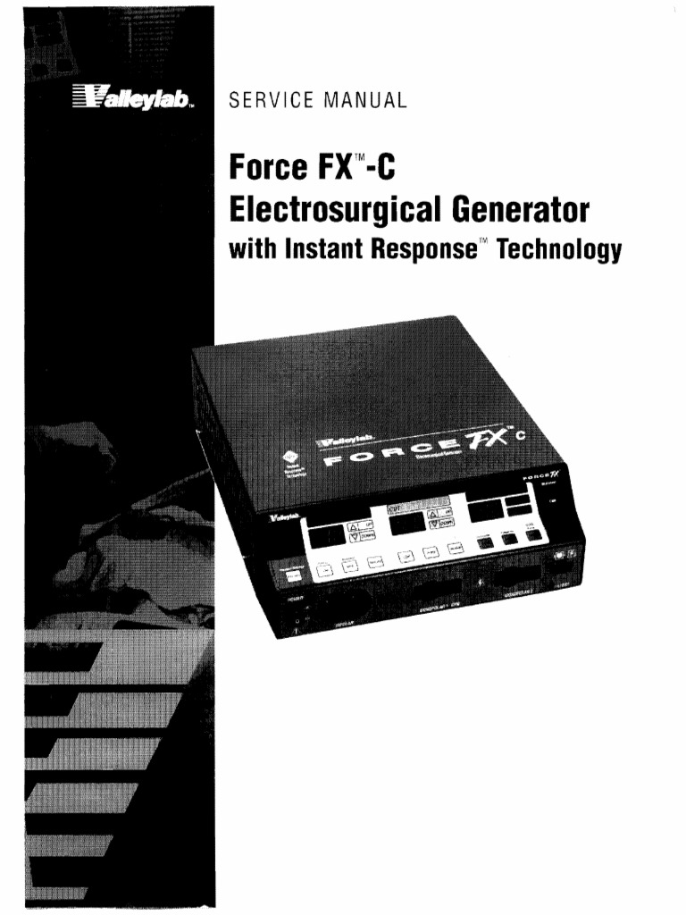 Valleylab Force FX C Esu Service Manual PDF Power Supply Ac Power