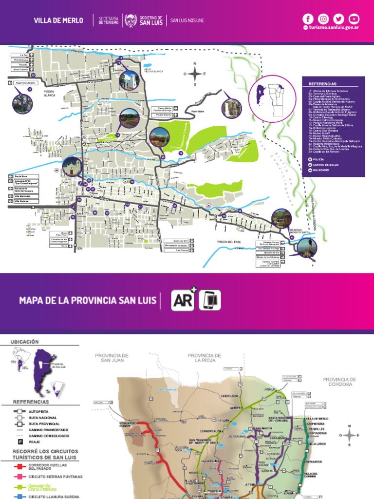 Mapa Merlo + Rutas 2020 | PDF