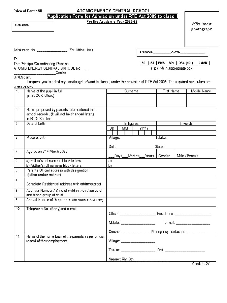 Rte Form | Download Free PDF | Government