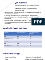 Application Layer: Overview