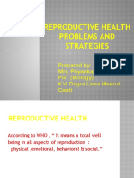 Reproductive Health Problems and Strategies
