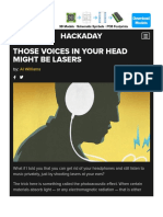 Those Voices in Your Head Might Be Lasers - Hackaday