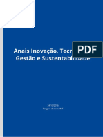 Anais Inovação, Tecnologia, Gestão e Sustentabilidade