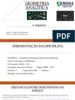 Geometria analítica FAMASUL 4o período