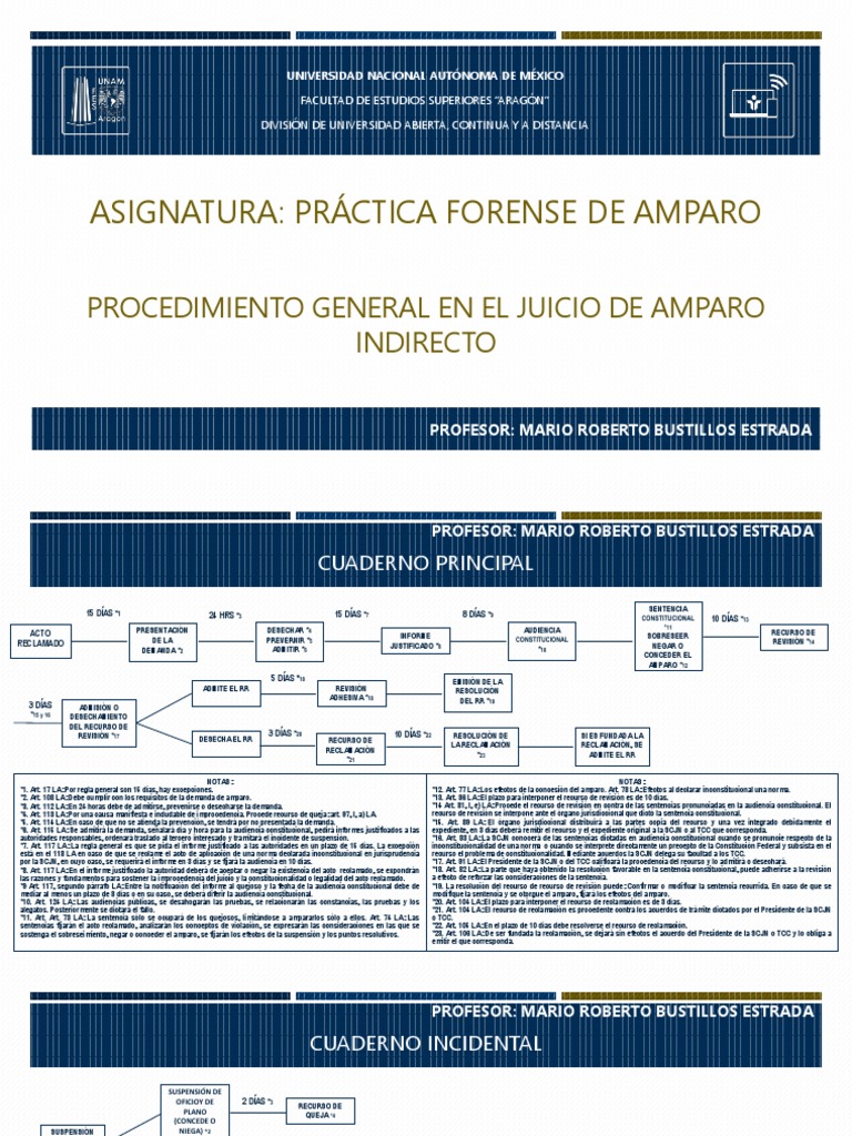 Procedimiento del Juicio de Amparo Indirecto | PDF | Sentencia (ley ...