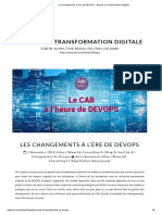 Les Changements CAB À L'ère de DEVOPS - Blog de La Transformation Digitale