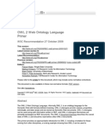 OWL 2 Web Ontology Language Primer