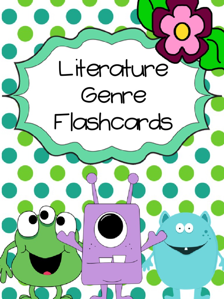 Literature Genre Flashcards PDF