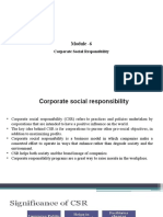 Module - 6: Corporate Social Responsibility