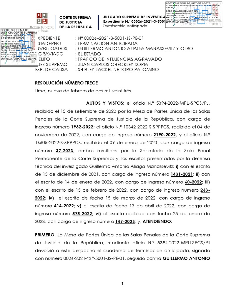 Aliaga Sentencia 2023 Resolucion - TRECE. - 2023!02!13 15-34-27.703