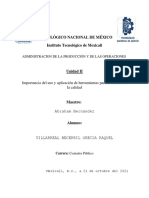 Importancia Del Uso y Aplicación de Herramientas para El Control de La Calidad