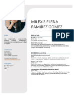 C.V. Milexis Elena Ramirez Gomez