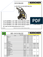 Peças de reposição para lavadora industrial HD 10/18 Maxi