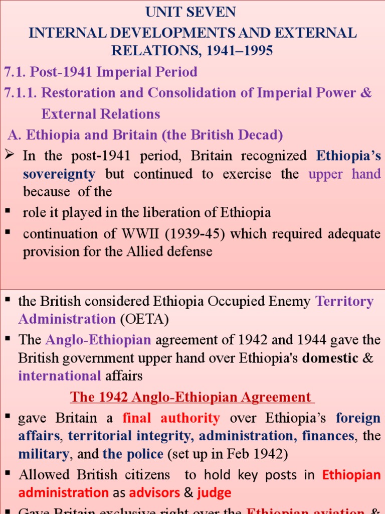 Hist-1012 ppt-7 | Download Free PDF | Eritrea | Ethiopia
