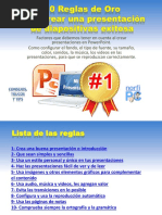 10 Reglas de Oro para Presentaciones | PDF | Informática