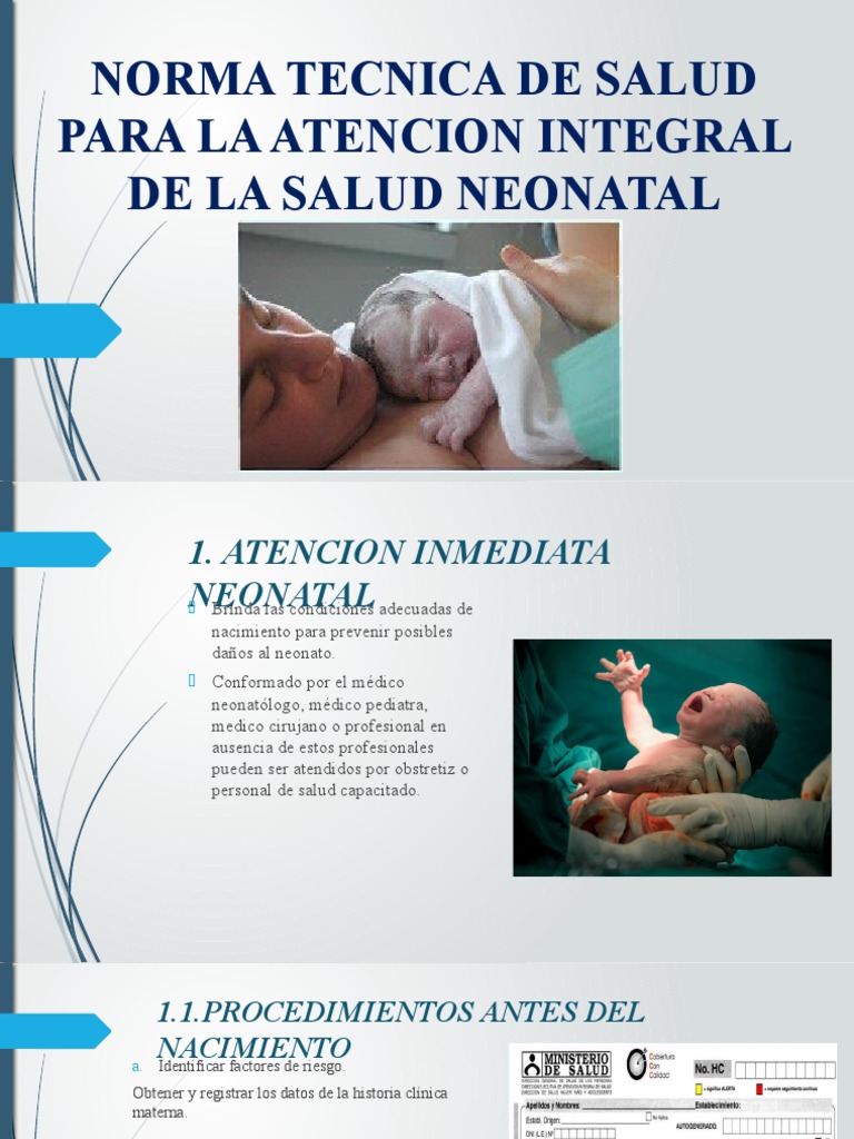 Atencion Integral Neonatal Quezada | PDF | Parto | Medicina de Cuidados ...
