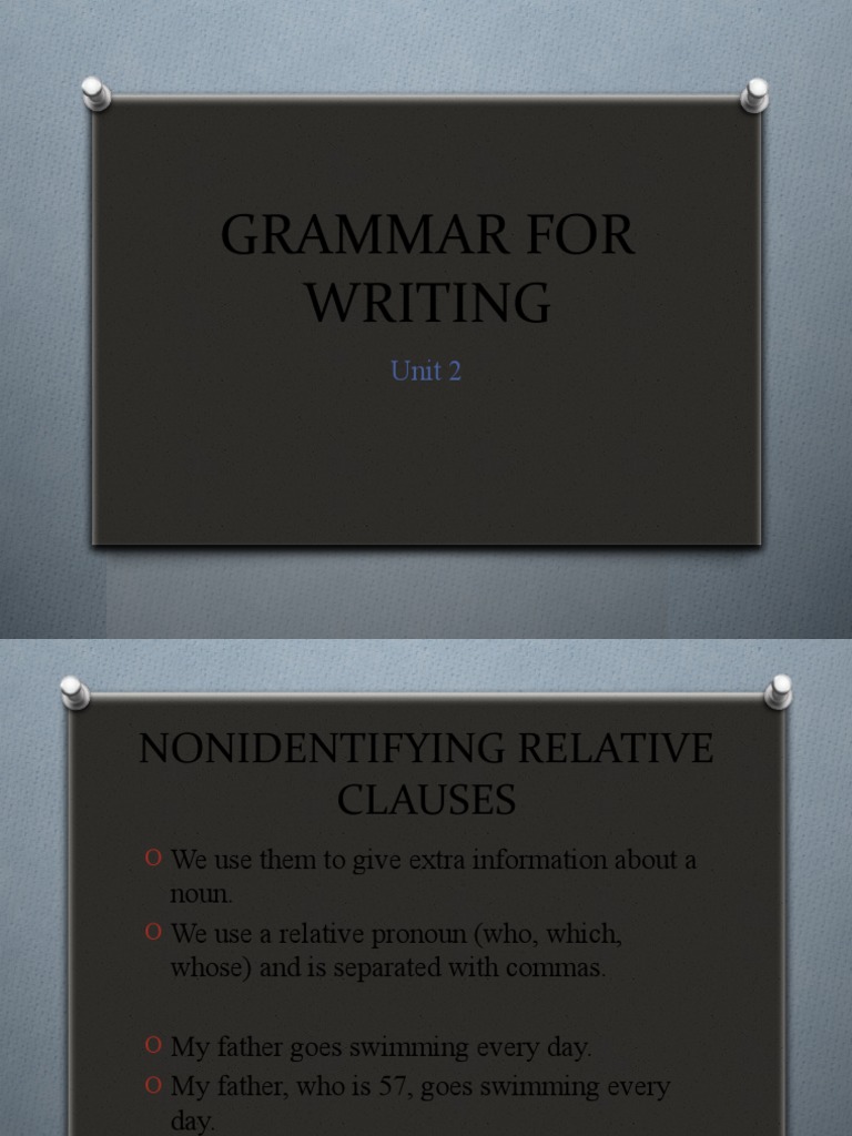 Grammar For Writing | PDF