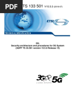 Security Architecture and Procedures For 5G System