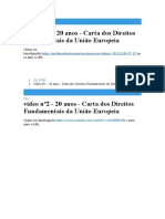 Carta dos Direitos Fundamentais da UE em vídeos