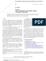 Standard Test Method For Kinematic Viscosity of Transparent and Opaque Liquids (And Calculation of Dynamic Viscosity)