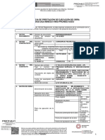 Constancia de Prestación de Ejecución de Obra