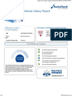 AutoCheck Vehicle History Report