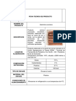 Ficha Tecnica de Salchicha Ranchera