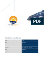 Proposta comercial para sistema solar residencial de 2,16 kWp