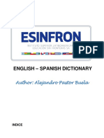 Dictionary Esinfron Autor Alejandro Pastor
