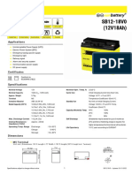 SB12-18V0 (12V18Ah) : Applications