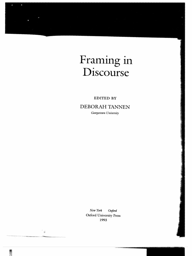 Intro To Framing and Discourse | PDF