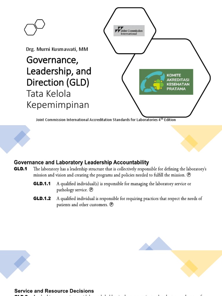 GLD and JCI Standards for Labs | PDF | Wellness