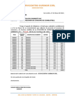 Resumen de consumo de combustible de Servicentro Surinor EIRL para Polimetalicos Chimbote SAC