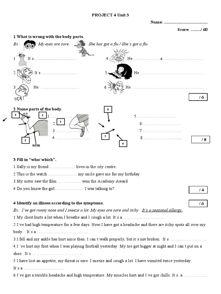 Project 4 Unit 3 Test Overview | PDF | Diseases And Disorders ...