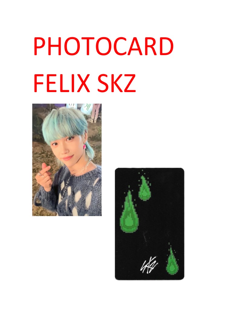 Photocard Felix PDF