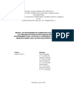 Proyecto Manual de Procedimientos