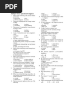 Multiple Choice Questions