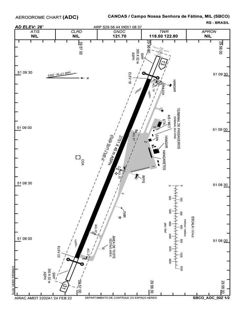 Aerodrome Chart for Pilots | PDF | Runway | Transport Buildings And ...