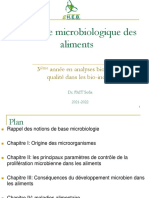 Microbiologie Alimentaire