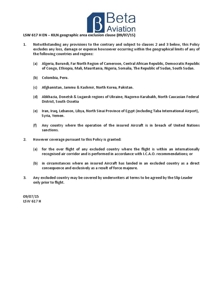 Clause LSW | PDF