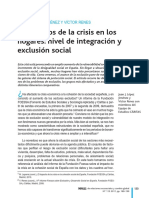 Los Efectos de La Crisis en Los Hogares Nivel de Integración y Exclusión Social