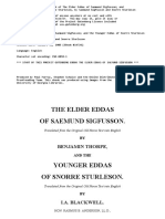 Elder Eddas Saemund Sigfusson-Younger Eddas Snorre Sturleson - Benjamin Thorpe & I.A. Blackwell+++